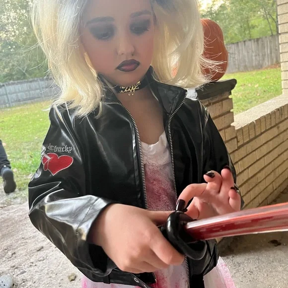 Spirit Chucky Tiffany Kids Costume - Black and White - Picture 9 of 9